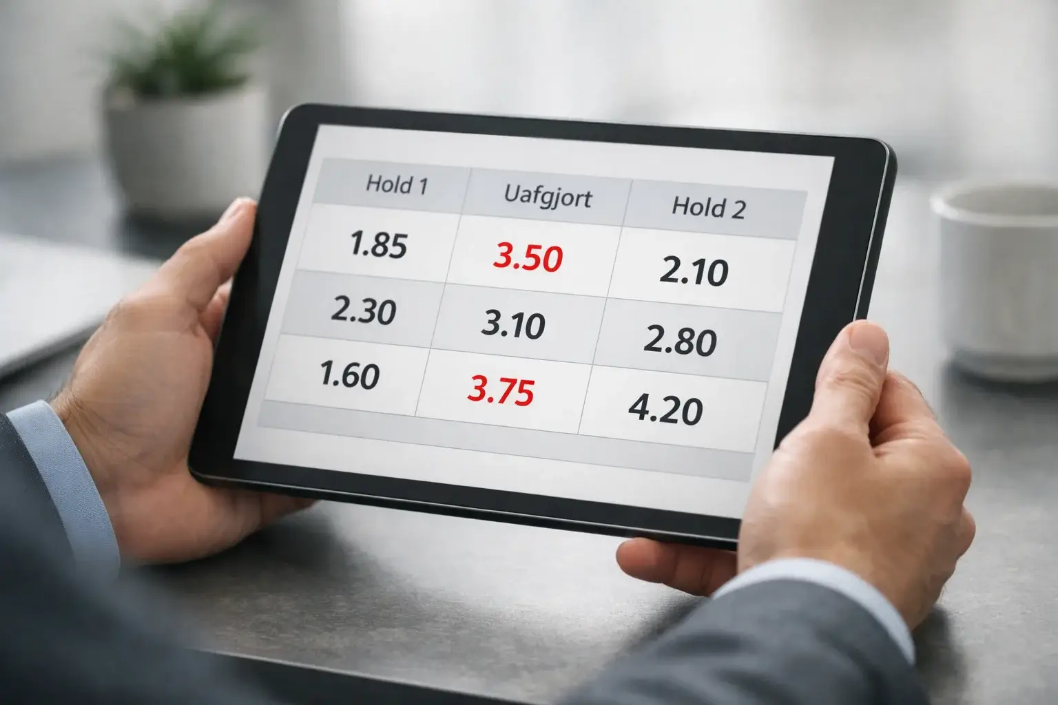 Forklaring af forskellige haandbold odds-markeder som 1X2, handicap og over/under